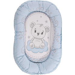 Lorelli Bear Light Blue Βρεφικό Μαξιλάρι Φωλιά Υποαλλεργικό 92x58cm