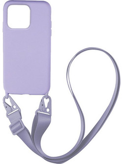 Sonique Silicone Strap Back Cover Lilac (iPhone 13 Pro Max)
