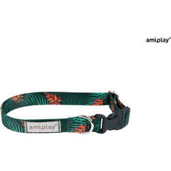 Amiplay Be Happy Κολάρο Σκύλου Πράσινο 2x35-50cm