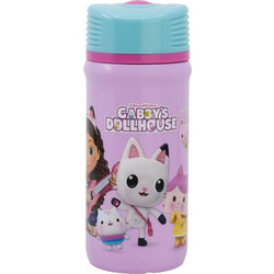Stor Gabby's Dollhouse Παιδικό Παγούρι Πλαστικό BPA Free Ροζ 390ml