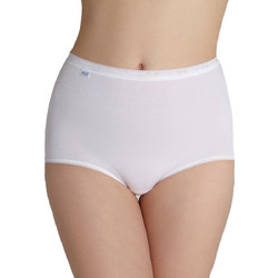 Sloggi Maxi Βαμβακερό Ψηλόμεσο Γυναικείο Slip Λευκό 10005037-0003