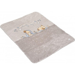 Cangaroo Lovely Day Κουβέρτα Κούνιας Βελουτέ 110x140 Εκρού