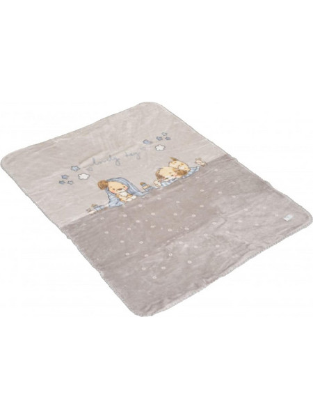 Cangaroo Lovely Day Κουβέρτα Κούνιας Βελουτέ 110x140 Εκρού