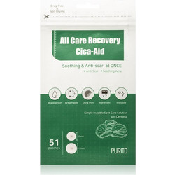 Purito All Care Recovery Cica Aid Επιθέματα Προσώπου για Σπυράκια 51τμχ