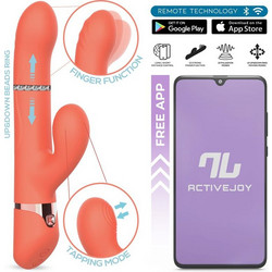 IntoYou Mindy Vibe Δονητής Rabbit για Ζευγάρια με App Control 23.5cm Πορτοκαλί