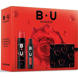 B.U. Heartbeat Eau de Toilette 50ml + Deodorant 150ml + Beauty Bag