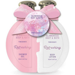 Glamorous Puzzle Pomegranate Shower Gel 160ml + Body Milk 160ml