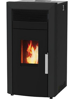 Alfa Plam Commo 12 Black Σόμπα Pellet Καλοριφέρ Αερόθερμη 12kW