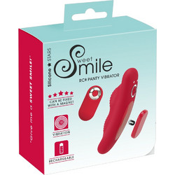 You2Toys Sweet Smile RC Panty Vibe Κλειτοριδικός Δονητής για Ζευγάρια με Τηλεχειριστήριο Κόκκινος