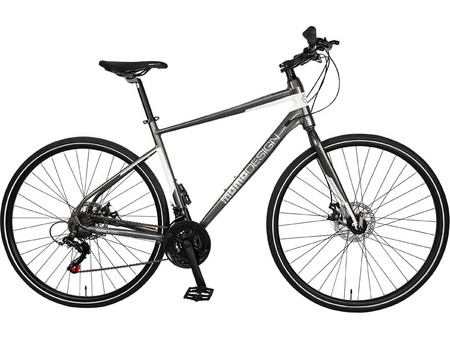 Momo Design BMD01 Ποδήλατο Trekking 28" Αλουμινίου με 21 Ταχύτητες και Δισκόφρενα Γκρι Λευκό
