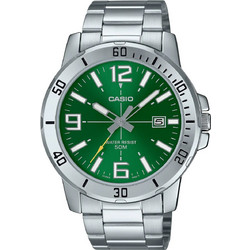 Casio Ανδρικό Ρολόι με Ασημί Μεταλλικό Μπρασελέ MTP-VD01D-3BVUDF
