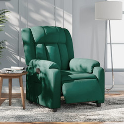 vidaXL Πολυθρόνα με Υποπόδιο Ανακλινόμενη Πράσινη 3205298