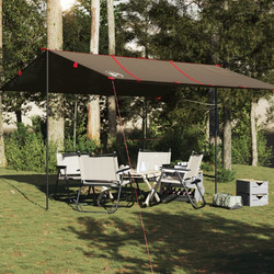 vidaXL Σκίαστρο Παραλίας Καφέ 451x420cm 4009604