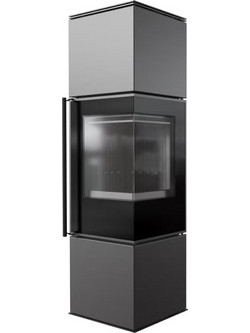 Kratki REN/M/P/BLACK Ατσάλινη Ξυλόσομπα 7.3kW