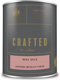 Crown Lustrous Metallic Χρώμα Τεχνοτροπίας Rose Gold 1.25lt