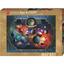 Puzzle Heye Puzzle Map Art Space World 150 Κομμάτια