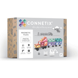 Connetix Magnetic Tiles Pastel Transport Pack 50τμχ