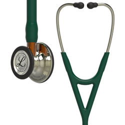 3M Littmann Cardiology IV Καρδιολογικό Στηθοσκόπιο Non Chill με Διπλό Κώδωνα Hunter Green Orange 6206