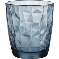 Bormioli Rocco Ποτήρι Νερού Γυάλινo Diamond Μπλε 390ml 0010181