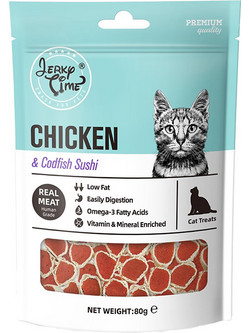 Jerky Time Chicken & Codfish Sushi 80gr
