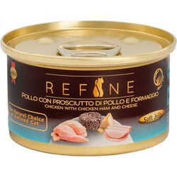 Refine Adult Sterilised with Chicken, Ham & Cheese in Jelly 85gr