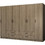Megapap Εξάφυλλη Ντουλάπα Ρούχων Καρυδί 51.8x240x181cm GP100-0076,3