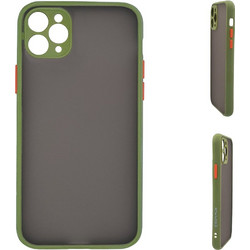 Sonique Color Button Bumper Light Green (iPhone 11 Pro Max)