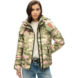 Superdry Γυναικείο Μπουφάν Χειμωνιάτικο Softshell Μακρύ Χακί W5011747A-C4D