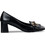 Envie Shoes Γόβες Δερμάτινες με Χοντρό Χαμηλό Τακούνι Μαύρες E02-20831-34