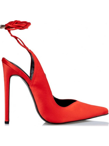 Envie Shoes Γόβες με Τακούνι Στιλέτο με Λουράκι Κόκκινες E02-14125