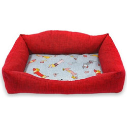 Madpet Classic Καναπές Κρεβάτι Σκύλου Κόκκινος 60x43cm