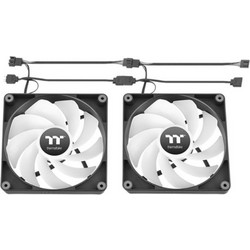 Thermaltake CT120 Reverse Case Fan 120mm με Σύνδεση 3-Pin 4-Pin PWM 2τμχ Black