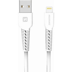 Swissten USB-A to Lightning Cable 1m White 129421