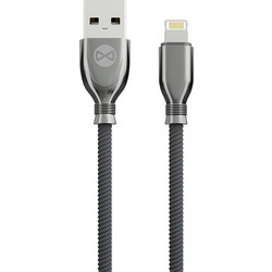 Forever Tornado Braided USB-A to Lightning Cable 1m Black 5900495811394
