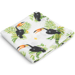 Sensillo Toucan Πάνα Αγκαλιάς από Μουσελίνα Πράσινη 80x70cm 0982