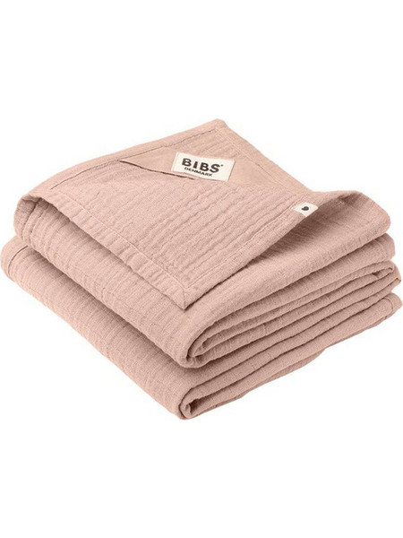 BIBS Πάνες Αγκαλιάς από Μουσελίνα Ροζ 70x70cm 2τμχ