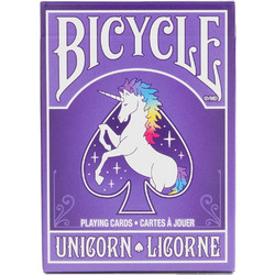 Bicycle Unicorn Τράπουλα Πλαστικοποιημένη Μωβ 1041133