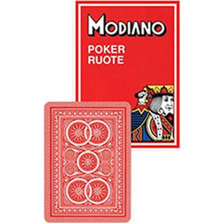Modiano Poker Τράπουλα Πλαστικοποιημένη Κόκκινη 8003080004106