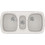 Sanitec Classic 303 Επικαθήμενος Νεροχύτης Γρανίτη Ματ Metallic Ice 96x51cm