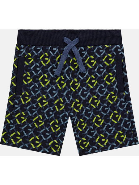 Guess Παιδική Βερμούδα Υφασμάτινη Μαύρη Lime N5RD07KA6R4-P8CP