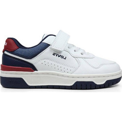 Levi's Παιδικά Sneakers Λευκά Navy Μπλε Μπορντό VDER0030S