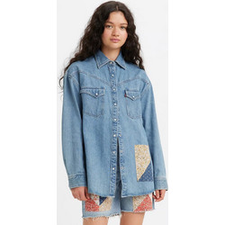 Levi's Μακρυμάνικο Γυναικείο Πουκάμισο Τζιν Μπλε A3364-0008