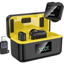Hoco L17 Lavalier Σετ 2 Μικρόφωνα Πέτου USB-C / Lightning