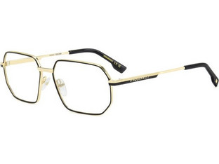 Dsquared2 D20158 0NZ Ανδρικός Σκελετός Γυαλιών Οράσεως Μεταλλικός Χρυσός Μαύρος
