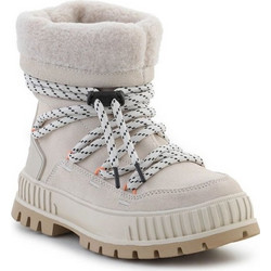 Palladium Pallashock Hiver Γυναικεία Μποτάκια Χιονιού Εκρού με Χοντρό Χαμηλό Τακούνι και Γούνα 94349-175-M