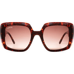 Lancel LA91043-C02 Γυναικεία Γυαλιά Ηλίου Τετράγωνα Κοκάλινα Ταρταρούγα με Καφέ Degradee Φακό
