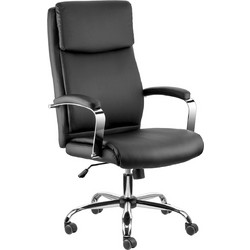 @Work Comfy Καρέκλα Γραφείου με Προσκέφαλο και Ανάκλιση Μαύρη AW11211