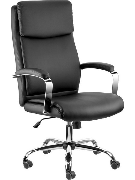 @Work Comfy Καρέκλα Γραφείου με Προσκέφαλο και Ανάκλιση Μαύρη AW11211