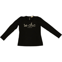 Monnalisa Παιδικό T-Shirt Μακρυμάνικο Μαύρο 716607AQ 6201-0050