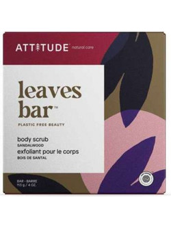 Attitude Leaves Bar Sandalwood Σαπούνι Scrub Σώματος 113gr